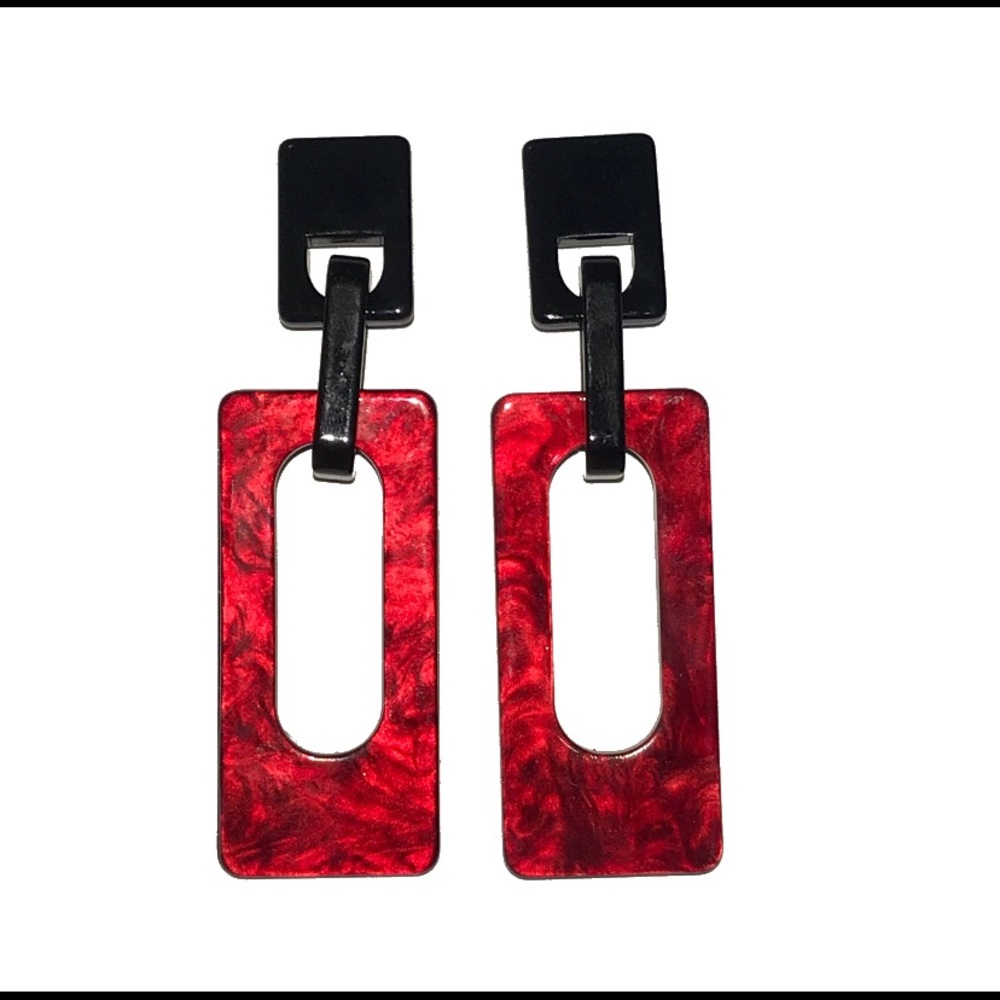 Lady in Red Drop Earrings